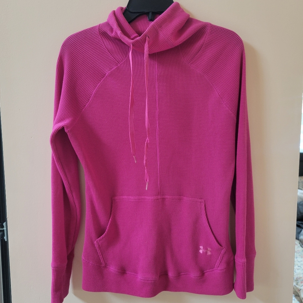Under Armour Pink Waffle Long Sleeve Shirt